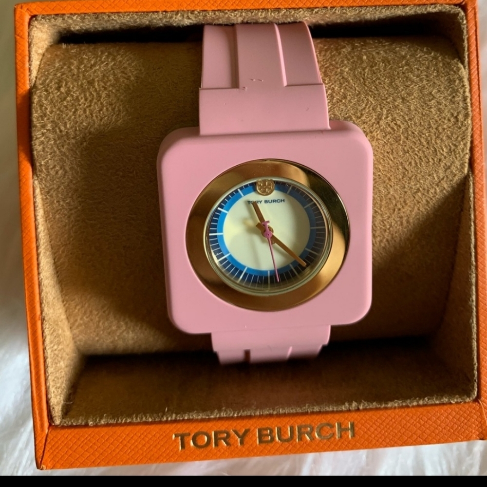 Tory Burch pink ladies watch